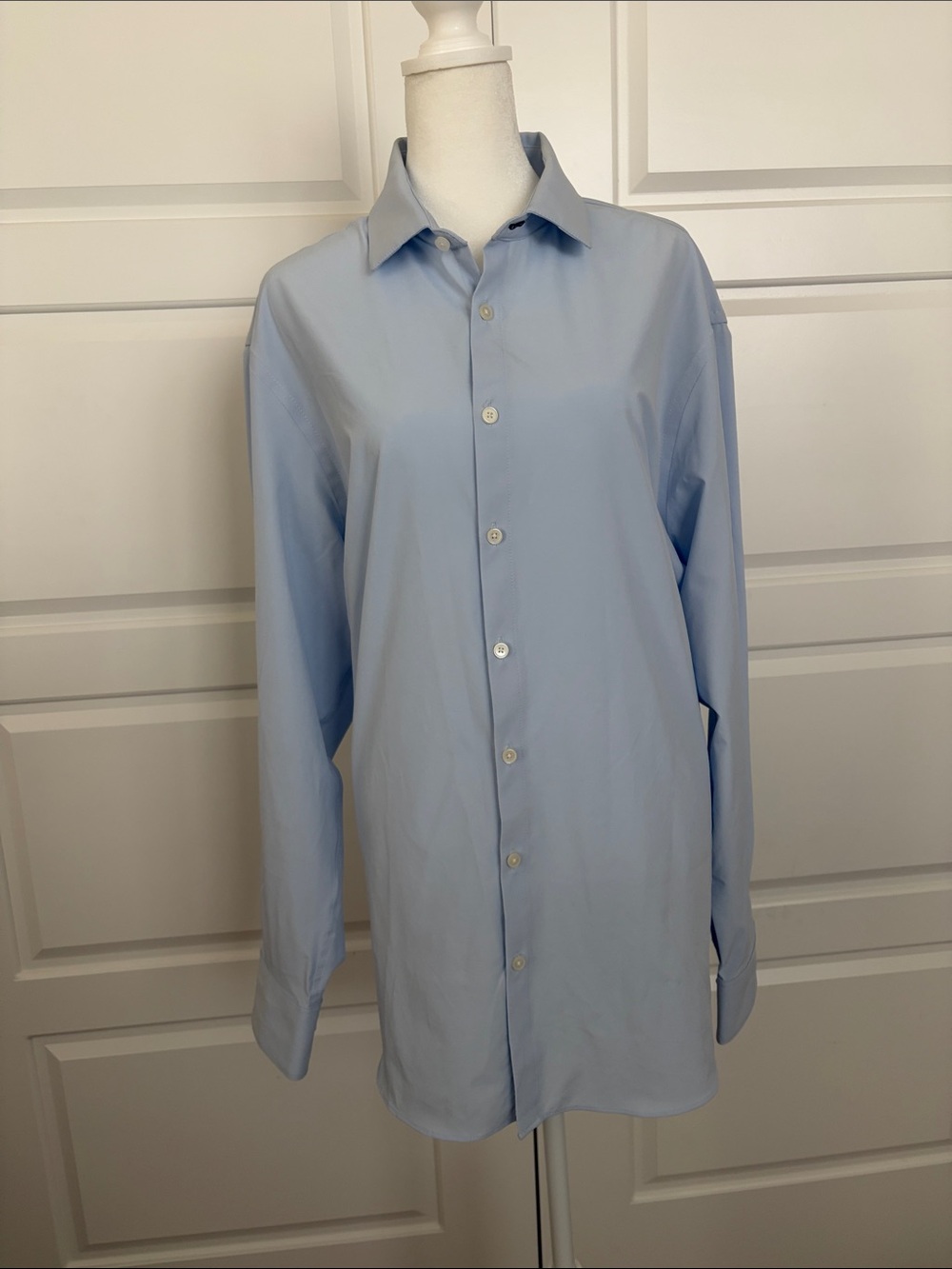 Mizzen+Main Pale Blue Long-Sleeve Button-Down Shirt